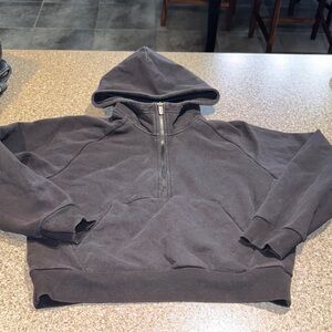 Athleta quarter zip scuba sweatshirt hoodie